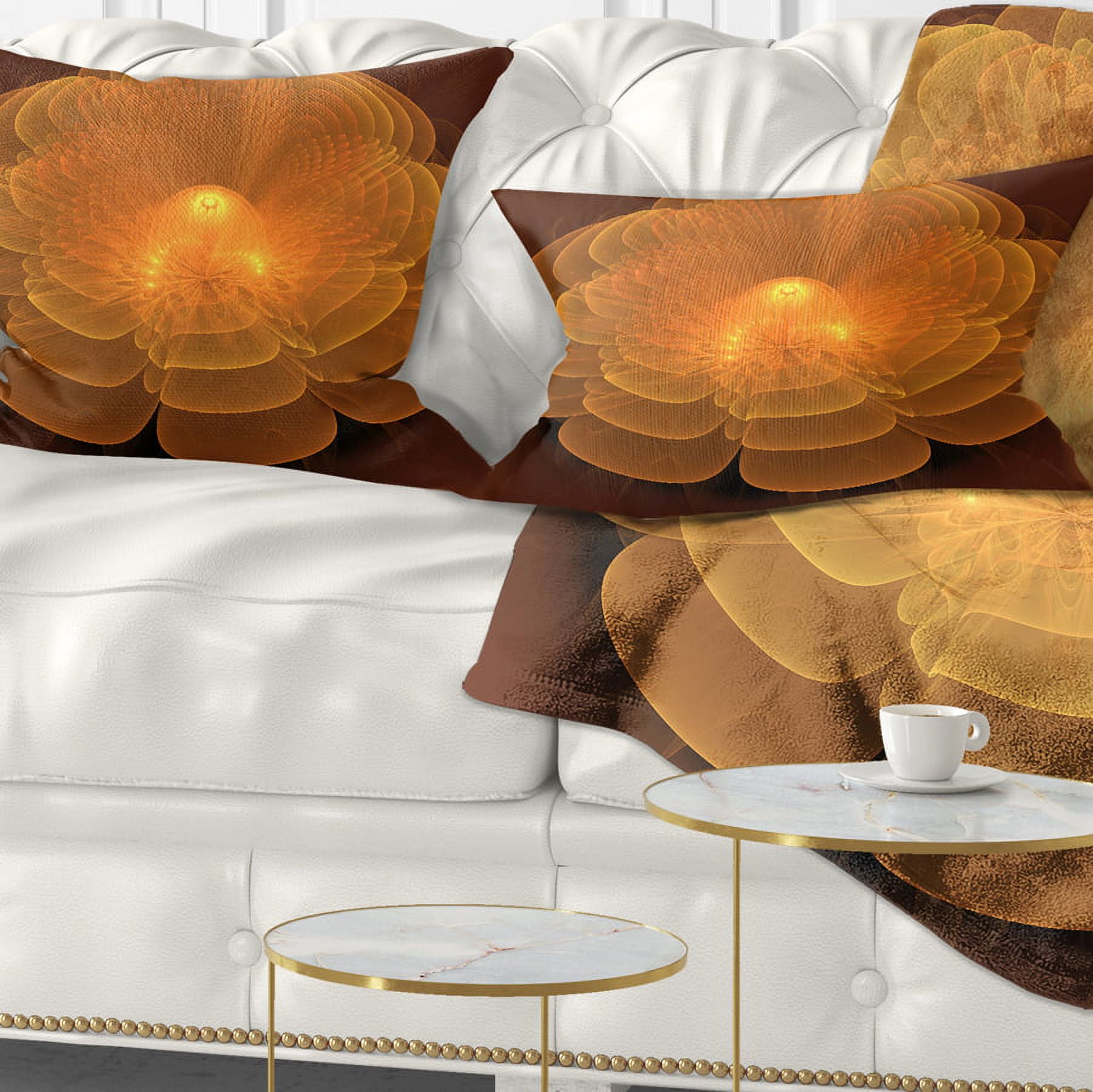 Designart 12" x 20" Red Polyester Throw Pillow