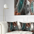 thumbnail image 1 of Designart 16" x 16" Abstract Brown Polyester Throw Pillow, 1 of 5