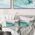 thumbnail image 1 of Designart 16" x 16" Blue Polyester Throw Pillow, 1 of 5