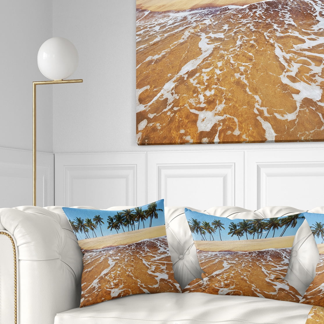 Designart 16" x 16" Multi-color Polyester Throw Pillow