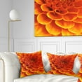 thumbnail image 1 of Designart 16" x 16" Orange Polyester Throw Pillow, 1 of 5