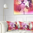 thumbnail image 1 of Designart 16" x 16" Pink Polyester Throw Pillow, 1 of 5
