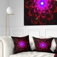 thumbnail image 1 of Designart 16" x 16" Red Polyester Throw Pillow, 1 of 5