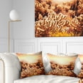 thumbnail image 1 of Designart 18" x 18" Brown Polyester Throw Pillow, 1 of 5