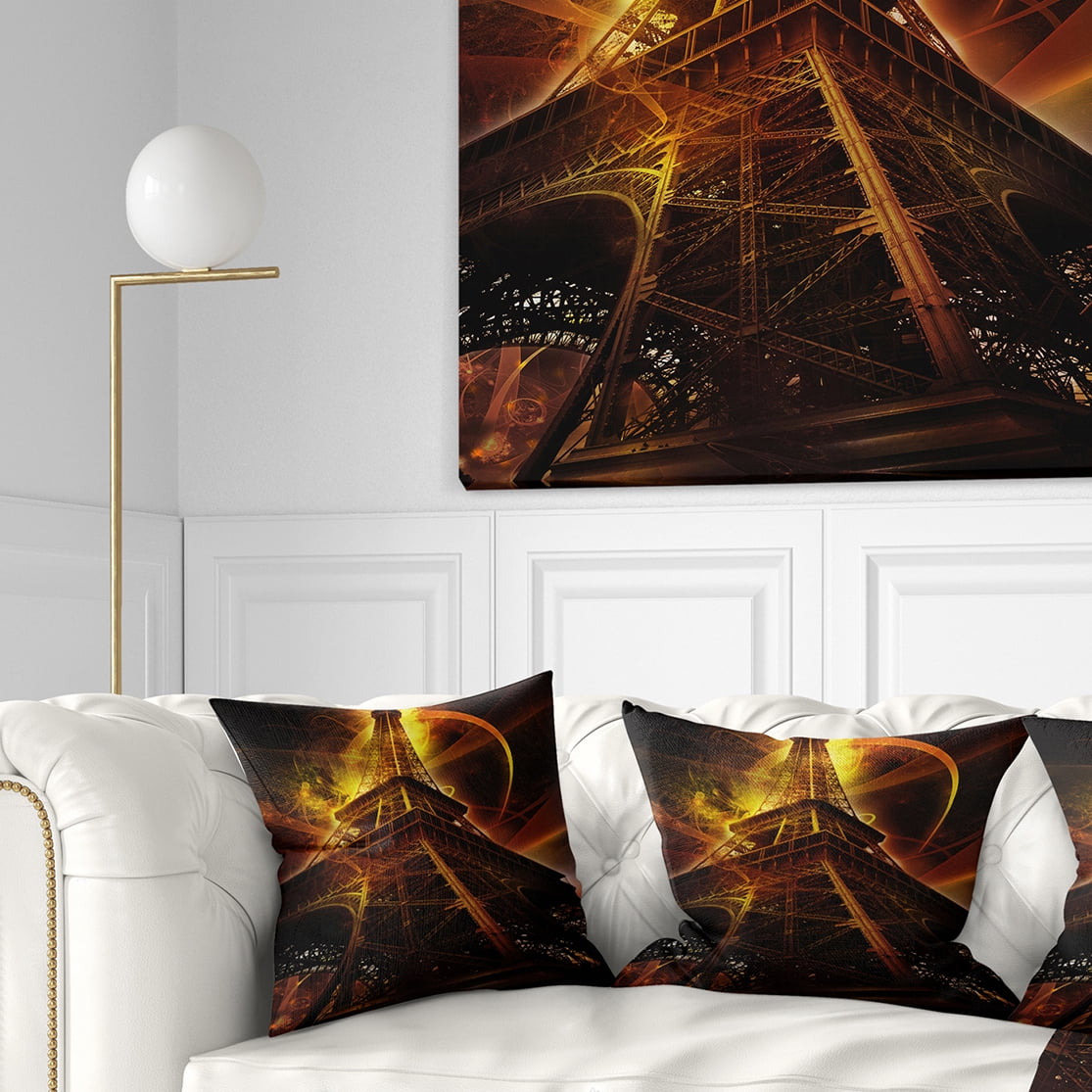 Designart 18" x 18" Cityscape Polyester Throw Pillow
