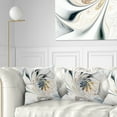 thumbnail image 1 of Designart 18" x 18" White Polyester Throw Pillow, 1 of 5