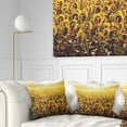 thumbnail image 1 of Designart 18" x 18" Yellow Polyester Throw Pillow, 1 of 5