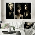 thumbnail image 1 of Designart "1920s Vintage Retro Glamour Woman Portrait V" Woman Fashion Photography Wall Art Set Of 3 - Glam Black Gallery Wall Set For Home Decor, 1 of 6