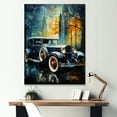 thumbnail image 1 of Designart "1930S Retro Car Sentiment Mosaic II" Car Vintage Canvas Wall Art, 1 of 7