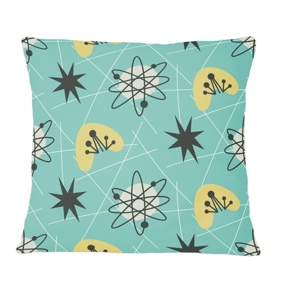 Designart 1950 Retro Pattern I' Mid-Century Modern Throw Pillow - 12x20