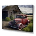 thumbnail image 1 of Designart 30S Ford Car In Barn VI Canvas Wall Art, 1 of 5