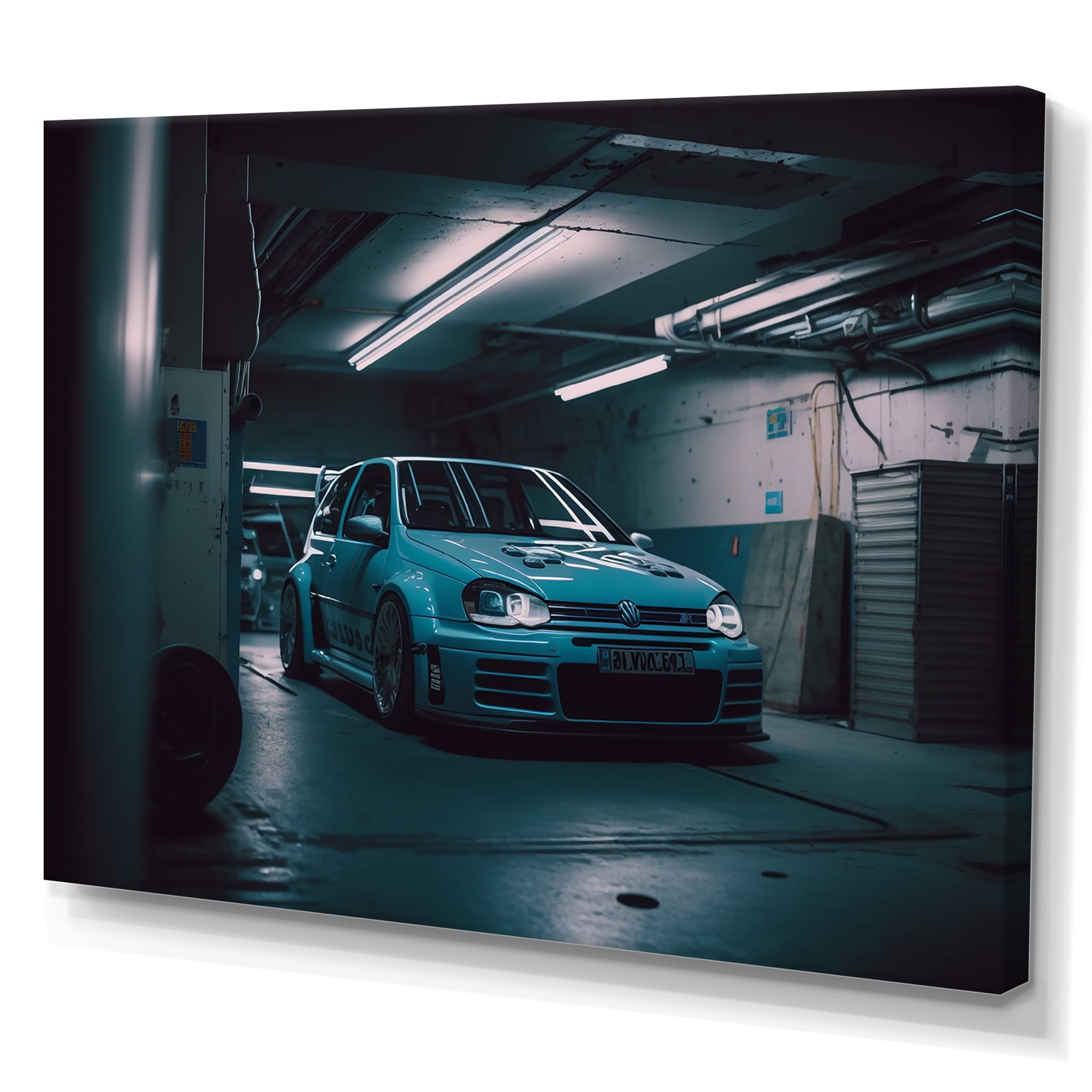 Designart 32R In Underground Garage Canvas Wall Art