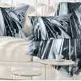 thumbnail image 1 of Designart 3D Abstract Art Green Black - Abstract Throw Pillow - 12x20, 1 of 1