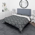 thumbnail image 1 of Designart '3D Abstract Technology' Mid-Century Modern Duvet Cover Set, 1 of 1