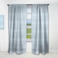 thumbnail image 1 of Designart '3D Light Blue and White Pattern II' Mid-Century Modern Curtain Panel, 1 of 5