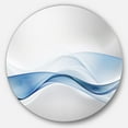 thumbnail image 1 of Designart '3D Wave of Water Splash' Abstract Circle Metal Wall Art, 1 of 5