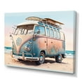 thumbnail image 1 of Designart 70S Surfing Van At The Beach II Canvas Wall Art, 1 of 5