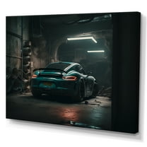 Designart 718 In Undergroung Garage Canvas Wall Art