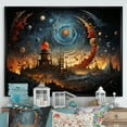thumbnail image 1 of Designart "99 Names Islam wall art" Abstract Floater Framed Wall Art Living Room, 1 of 7