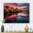 thumbnail image 1 of Designart "A Beautiful Cityscape Photo of Dublin II" Dublin Metal Art Living Room, 1 of 5