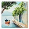 thumbnail image 1 of Designart ' A Beautiful Summer Day With Gondola In Venice ' Nautical & Coastal Canvas Wall Art Print, 1 of 4