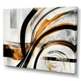 thumbnail image 1 of Designart A Black And Gold Spiral Flower II Canvas Wall Art, 1 of 5