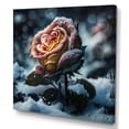 thumbnail image 1 of Designart A Blooming Rose Flower In A Forest I Canvas Wall Art, 1 of 5