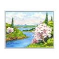 thumbnail image 1 of Designart 'A Bright Blue Sky Over Spring Landscape' Traditional Framed Canvas Wall Art Print, 1 of 5