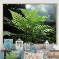 thumbnail image 1 of Designart "A Close Up Photo of Ferns IV" Floral Floater Framed Wall Art Living Room, 1 of 7