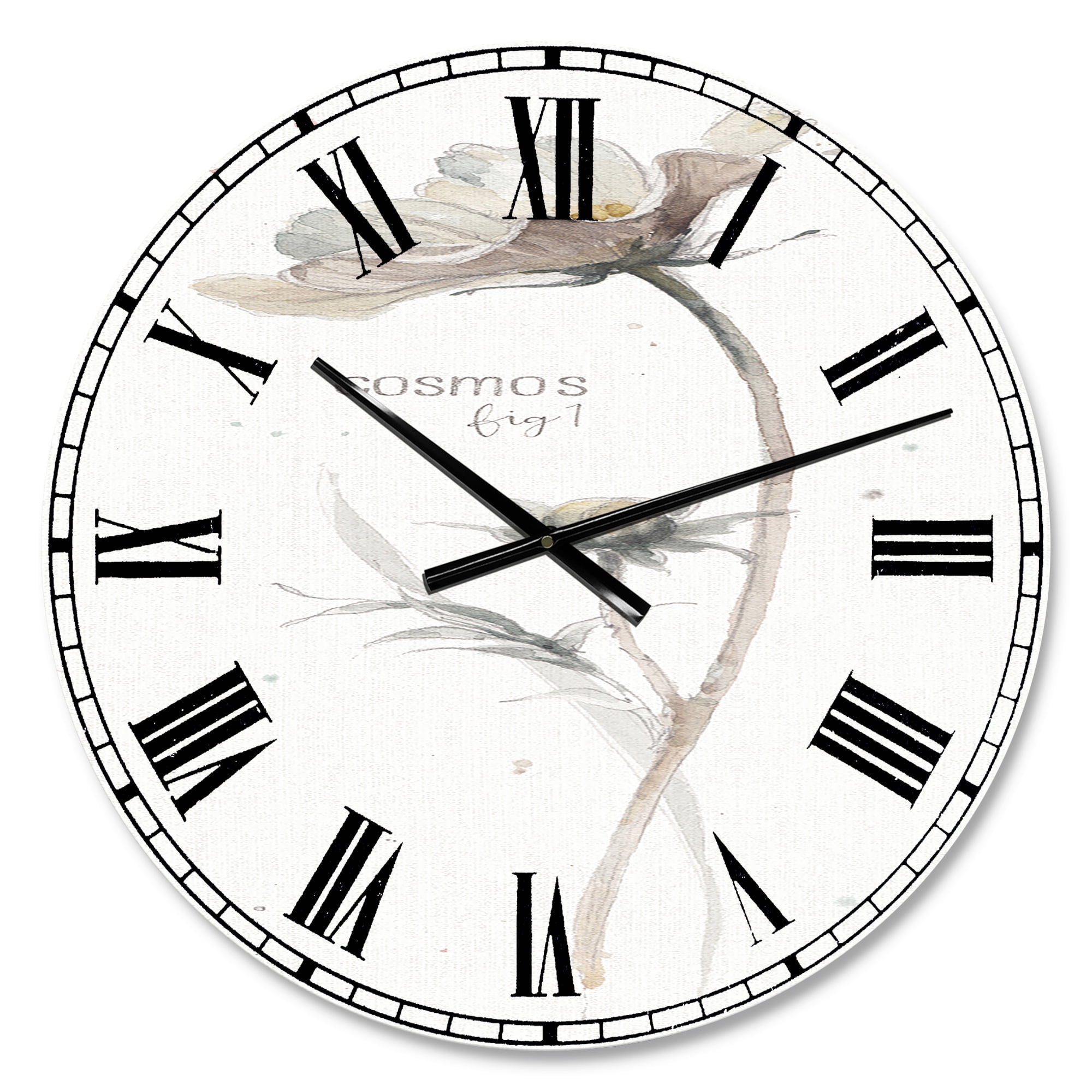 Designart 'A Country Weekend VII No Border' Traditional wall clock