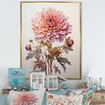 thumbnail image 1 of Designart "A Dance Amidst Pink Dahlias" Dahlia Floater Framed Canvas Art Print, 1 of 5