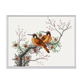 thumbnail image 1 of Designart 'A Flowering Tree Branch With Two Chinese Birds' Traditional Framed Canvas Wall Art Print, 1 of 5