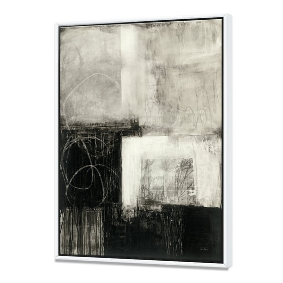 Designart ' A Geometric Day II ' MidCentury Modern Framed Canvas