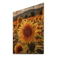 thumbnail image 1 of Designart "A Golden Sunflower Set Against the Sunset I" Floral Print on Natural Pine Wood, 1 of 5