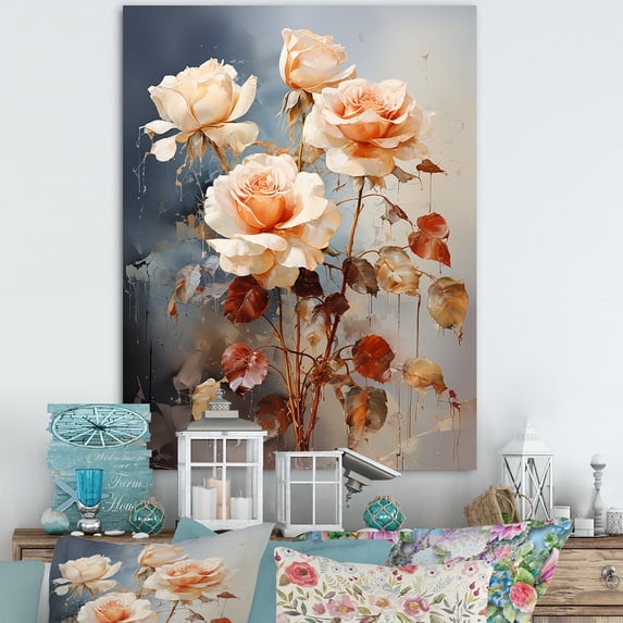 Designart "A Harmonious Bouquet Of Roses II" Roses Canvas Prints