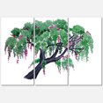 thumbnail image 1 of Designart ' A Lonely Tree of Wisteria ' Traditional Canvas Wall Art Print, 1 of 3