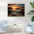 thumbnail image 1 of Designart "A Mesmerizing Golden Sands wall art I" Landscapes Floater Framed Canvas Art Print, 1 of 7