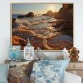 thumbnail image 1 of Designart "A Mesmerizing Golden Sands wall art III" Landscapes Floater Framed Wall Art Living Room, 1 of 7