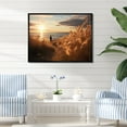 thumbnail image 1 of Designart "A Mesmerizing Golden Sands wall art X" Landscapes Floater Framed Canvas Wall Art, 1 of 7