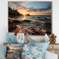 thumbnail image 1 of Designart "A Mesmerizing Golden Sands wall art XII" Landscapes Floater Framed Wall Decor, 1 of 7
