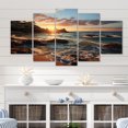 thumbnail image 1 of Designart "A Mesmerizing Golden Sands wall art XII" Landscapes Metal Wall Decor Set, 1 of 5