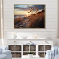 thumbnail image 1 of Designart "A Mesmerizing Golden Sands wall art XVII" Landscapes Floater Framed Canvas Print, 1 of 7