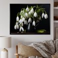 thumbnail image 1 of Designart "A Minimalist Still Life Featuring Snowdrops" Snowdrops Floater Framed Canvas Prints, 1 of 5