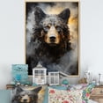 thumbnail image 1 of Designart "A Noir Bear On Dramatic Shadow" Animals Bear Floater Framed Wall Art Prints, 1 of 5