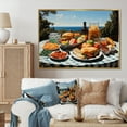 thumbnail image 1 of Designart "A Picnic Palette Capturing Meals and Memories I" Food & Beverage Floater Framed Canvas Art Print, 1 of 7