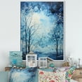 thumbnail image 1 of Designart "A Reverie in Blue and White Sky Photo" Floral Floater Framed Canvas Print, 1 of 7