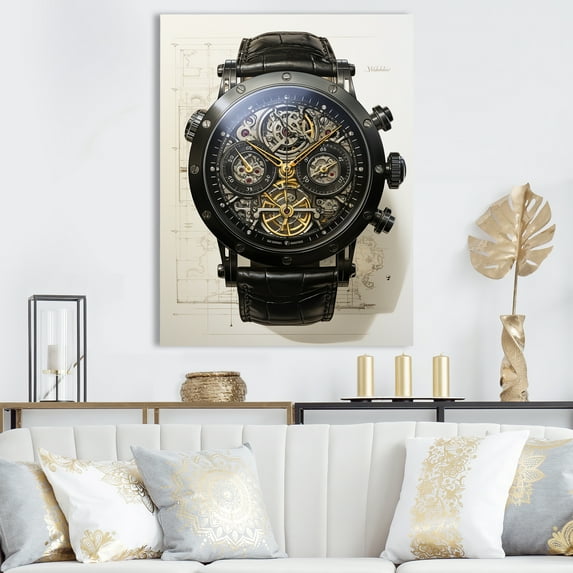Designart "A Scene Of Luxury I" Watches Canvas Prints