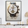 thumbnail image 1 of Designart "A Scene Of Luxury" Watches Floater Framed Canvas Wall Art, 1 of 5