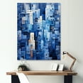 thumbnail image 1 of Designart "A Skyscraper Skyline With Periwinkle-Peaked Structures" Skyscrapers Canvas Art Print, 1 of 7