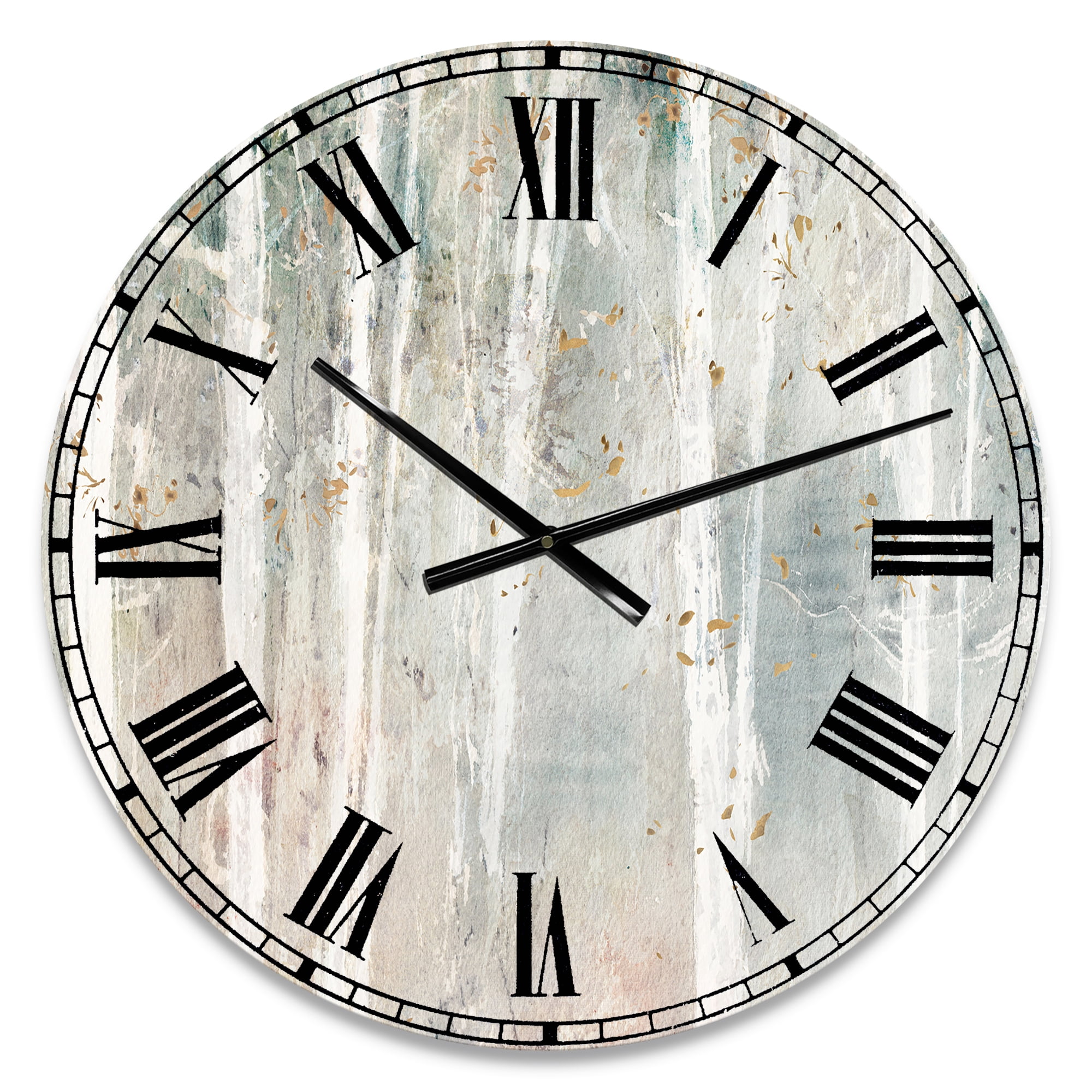 Designart 'A Woodland Walk into the Forest VII' Traditional wall clock